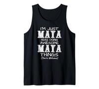 Solo Soy Maya Aquí Haciendo Increíbles Cosas Mayas Camiseta sin Mangas