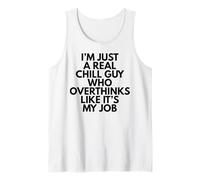 Solo soy un chico tranquilo que piensa demasiado como si fuera mi trabajo Camiseta sin Mangas