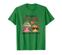 Solo Soy un Cupcake en Busca de mi Semental, Muffin, Sweet Love Camiseta, Hombre, Verde Kelly, 3XL