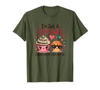 Solo Soy un Cupcake en Busca de mi Semental, Muffin, Sweet Love Camiseta, Hombre, Verde Oliva, S