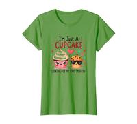 Solo Soy un Cupcake en Busca de mi Semental, Muffin, Sweet Love Camiseta, Mujer, Hierba, S