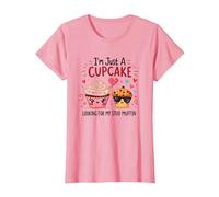 Solo Soy un Cupcake en Busca de mi Semental, Muffin, Sweet Love Camiseta, Mujer, Rosado, S