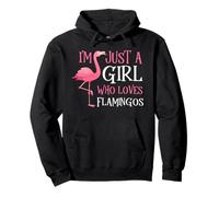 Solo Soy una Chica Que ama los flamencos Rosados Sudadera con Capucha