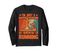 Solo soy una persona más feliz cuando estoy ejecutando Treadmill Manga Larga