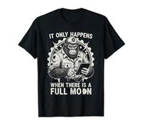 Solo Sucede Cuando Hay una Luna Llena de reparación de Coches Chicos Camiseta
