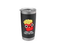 Solo tengo papas fritas para ti Juego de palabras divertido Vaso térmico de acero inoxidable de doble pared