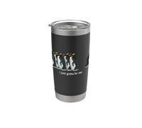 Solo tengo que ser yo Pingüinos Vaso térmico de acero inoxidable de doble pared