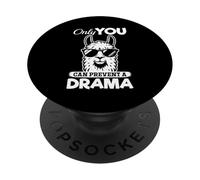 Solo tú Puedes Evitar un Drama - Funny Alpaca Llama PopSockets PopGrip Adhesivo