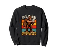 Solo un Abuelo Que Siempre volvió con el Milk Sasquatch Sudadera