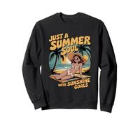 Solo un alma de verano con objetivos de sol, playa Sudadera