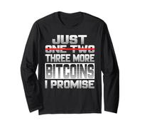 Solo un Bitcoin más Prometo Bitcoin BTC Criptomoneda Manga Larga