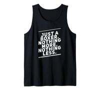 Solo un Boxeador, Nada más Mensajes Divertidos, Citas Divertidas de Boxeo Camiseta sin Mangas