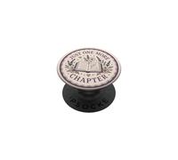 Solo un capítulo más Lectura Cristiana Fe Libro Floral PopSockets PopGrip Adhesivo
