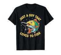 Solo un Chico al Que le Encanta Pescar, Pescador, Pescador, Regalos, Pesca Camiseta