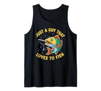 Solo un Chico al Que le Encanta Pescar, Pescador, Pescador, Regalos, Pesca Camiseta sin Mangas