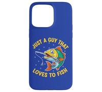 Solo un Chico al Que le Encanta Pescar, Pescador, Pescador, Regalos, Pesca Carcasa para iPhone 15 Pro MAX