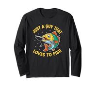 Solo un Chico al Que le Encanta Pescar, Pescador, Pescador, Regalos, Pesca Manga Larga