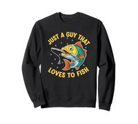 Solo un Chico al Que le Encanta Pescar, Pescador, Pescador, Regalos, Pesca Sudadera