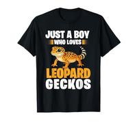 Solo un chico al que le encantan los geckos leopardo Fan, un pequeño reptil lagarto Camiseta