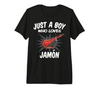 Solo un Chico Que ama a Jamon - Jamon Divertido Camiseta Premium