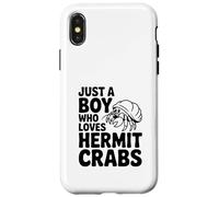 Solo un Chico Que ama a los cangrejos ermitaños Lindo Amante del Cangrejo Carcasa para iPhone X/XS