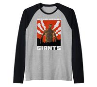 Solo un Chico Que ama a los Gigantes Camiseta Manga Raglan