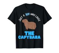 Solo un Chico Que ama Capybaras Lindos Chicos Capybara Camiseta