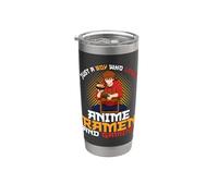 Solo un chico que ama el anime ramen y los juegos de azar japonés Vaso térmico de acero inoxidable de doble pared