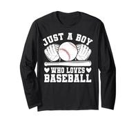 Solo un Chico Que ama el béisbol Manga Larga