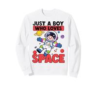 Solo un Chico Que ama el Espacio Sudadera