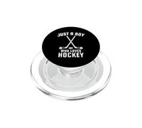 Solo un Chico Que ama el Hockey PopSockets PopGrip para MagSafe