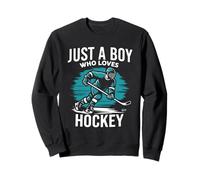 Solo un Chico Que ama el Hockey Sudadera