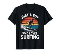 Solo un Chico Que ama el Surf Olas Océano Niños Niños Surfing Camiseta
