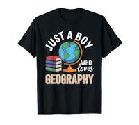 Solo un Chico Que ama la geografía Estudios sociales Camiseta