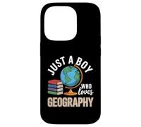 Solo un Chico Que ama la geografía Estudios sociales Carcasa para iPhone 14 Pro