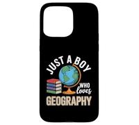 Solo un Chico Que ama la geografía Estudios sociales Carcasa para iPhone 15 Pro MAX