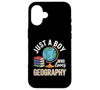 Solo un Chico Que ama la geografía Estudios sociales Carcasa para iPhone 16