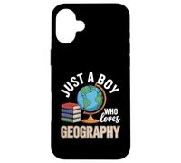 Solo un Chico Que ama la geografía Estudios sociales Carcasa para iPhone 16 Plus