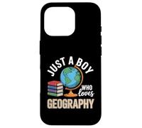 Solo un Chico Que ama la geografía Estudios sociales Carcasa para iPhone 16 Pro