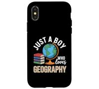 Solo un Chico Que ama la geografía Estudios sociales Carcasa para iPhone X/XS