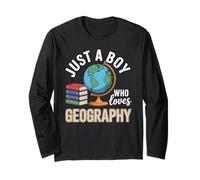 Solo un Chico Que ama la geografía Estudios sociales Manga Larga
