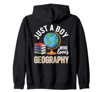 Solo un Chico Que ama la geografía Estudios sociales Sudadera con Capucha