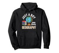 Solo un Chico Que ama la geografía Estudios sociales Sudadera con Capucha