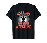Solo un Chico Que ama la Lucha Libre Camiseta