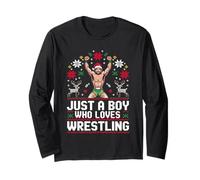 Solo un Chico Que ama la Lucha Libre FEA Navidad Manga Larga