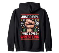Solo un Chico Que ama la Lucha Libre FEA Navidad Sudadera con Capucha