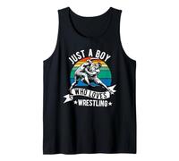 Solo un Chico Que ama la Lucha Libre Funny Wrestler niño Camiseta sin Mangas