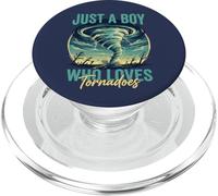 Solo un Chico Que ama la tormenta del Tiempo de Tornado Tornado Chaser PopSockets PopGrip para MagSafe
