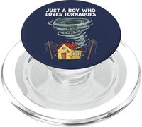 Solo un Chico Que ama la tormenta del Tiempo de Tornado Tornado Chaser PopSockets PopGrip para MagSafe