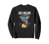 Solo un Chico Que ama la tormenta del Tiempo de Tornado Tornado Chaser Sudadera